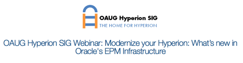OAUG Webinar
