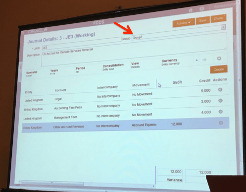 journal Groups arrow